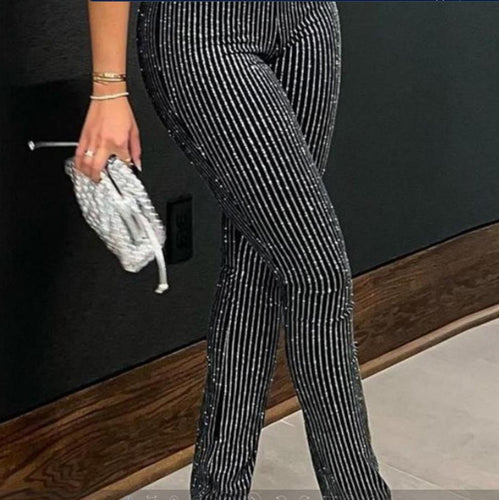 Damen eleganten Schlaghosen Drune