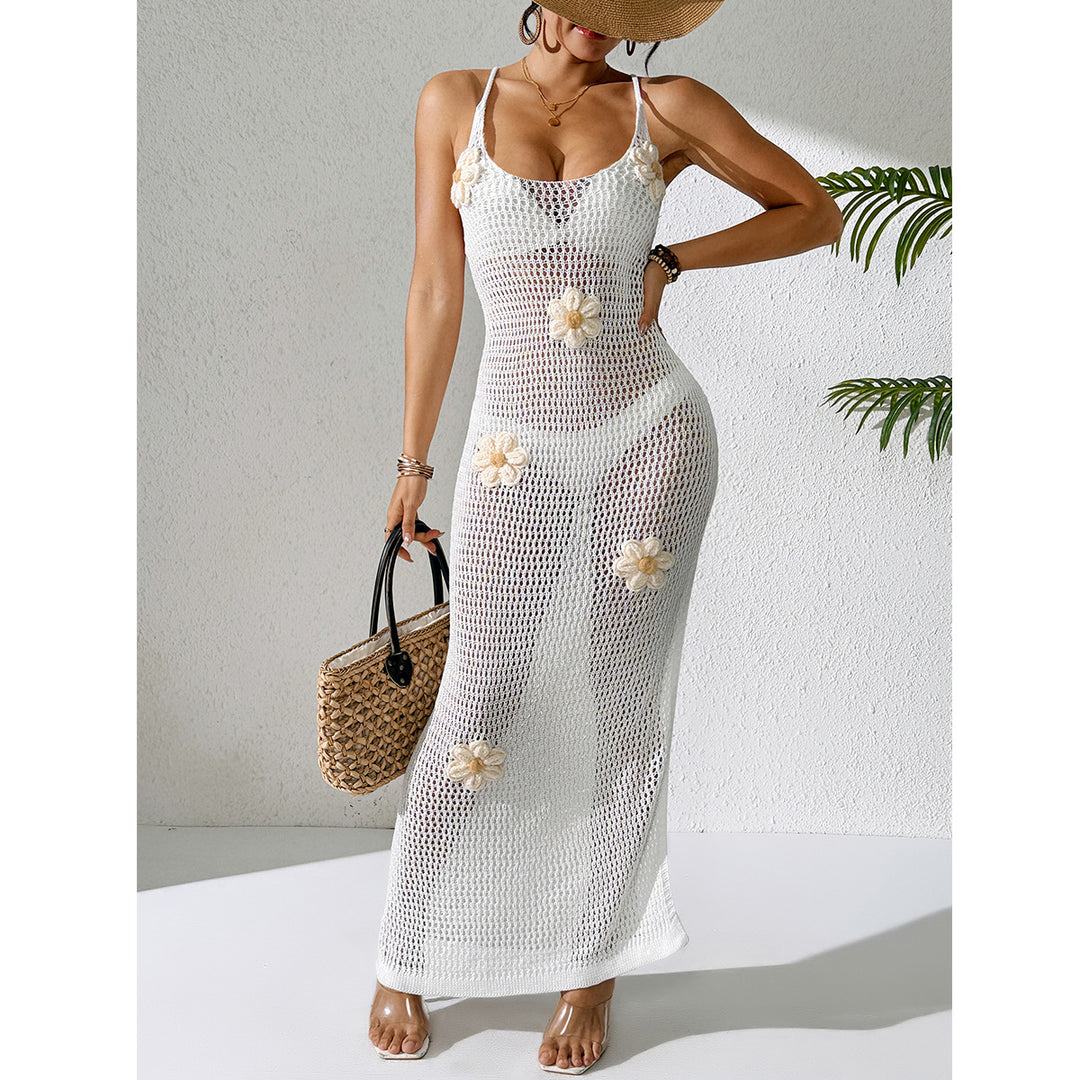 Damen Strandkleid mit Blumenmuster Drune