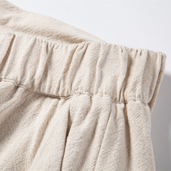 Damen lässige Chino-Hose mit elastischem Bund und komfortablem Schnitt Drune