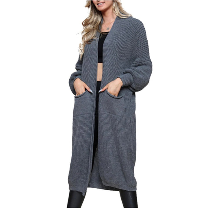 Damen Grobstrick-Cardigan mit offenen Taschen und lässigem Design Drune
