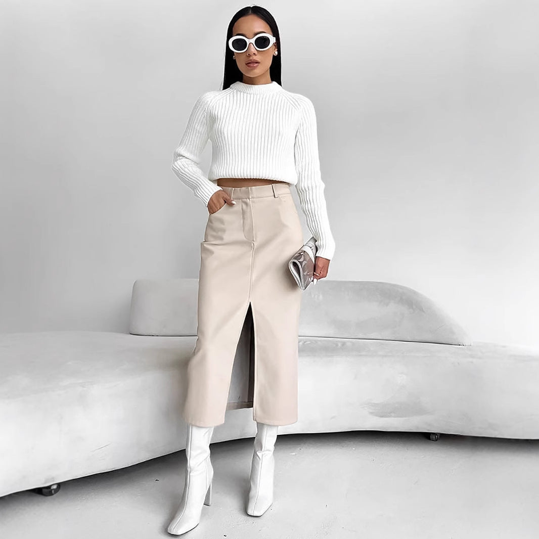Damen Midi Rock Drune