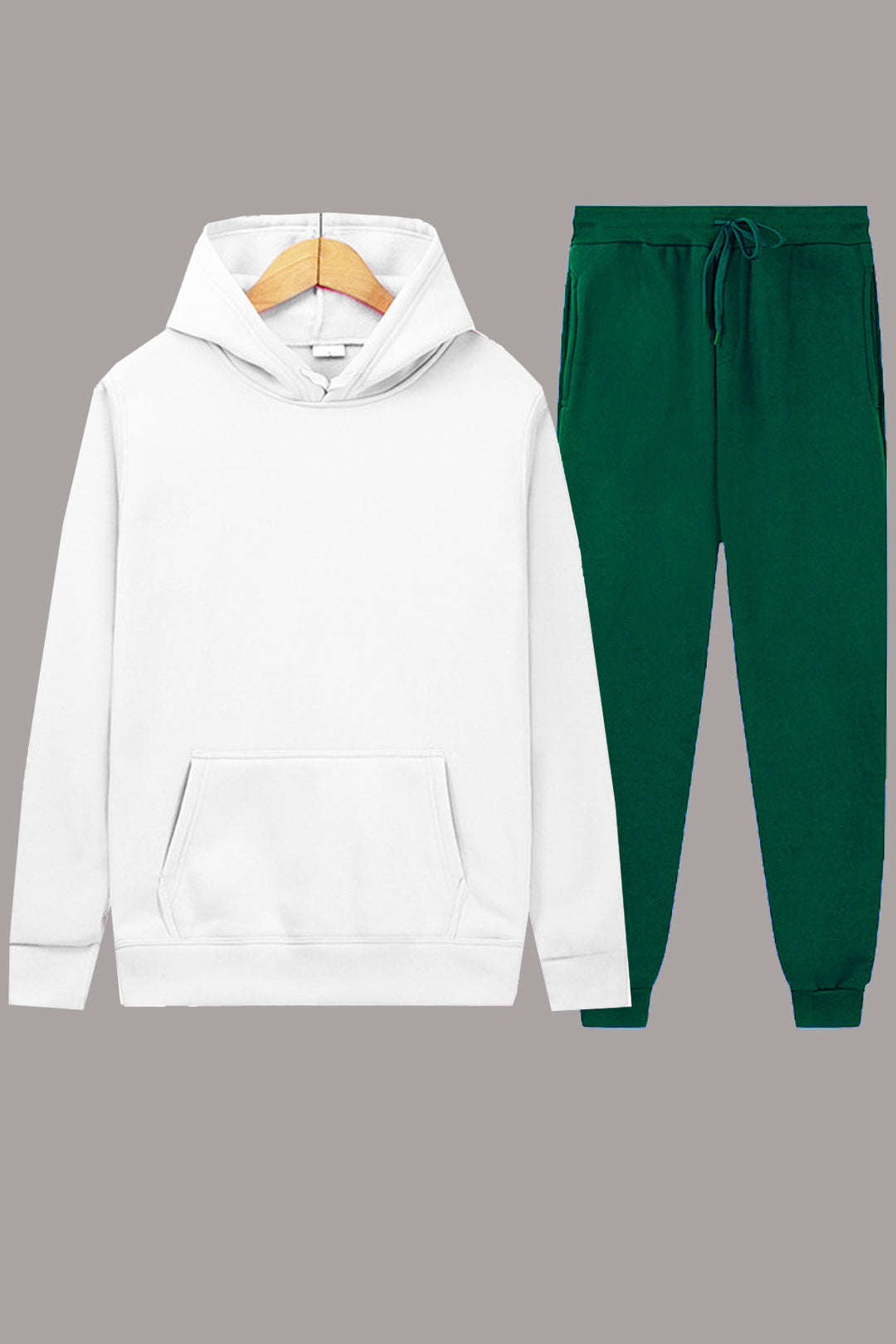 Damen sportliches Hoodie- und Jogginghosen-Set mit elastischem Bund und praktischen Taschen Drune