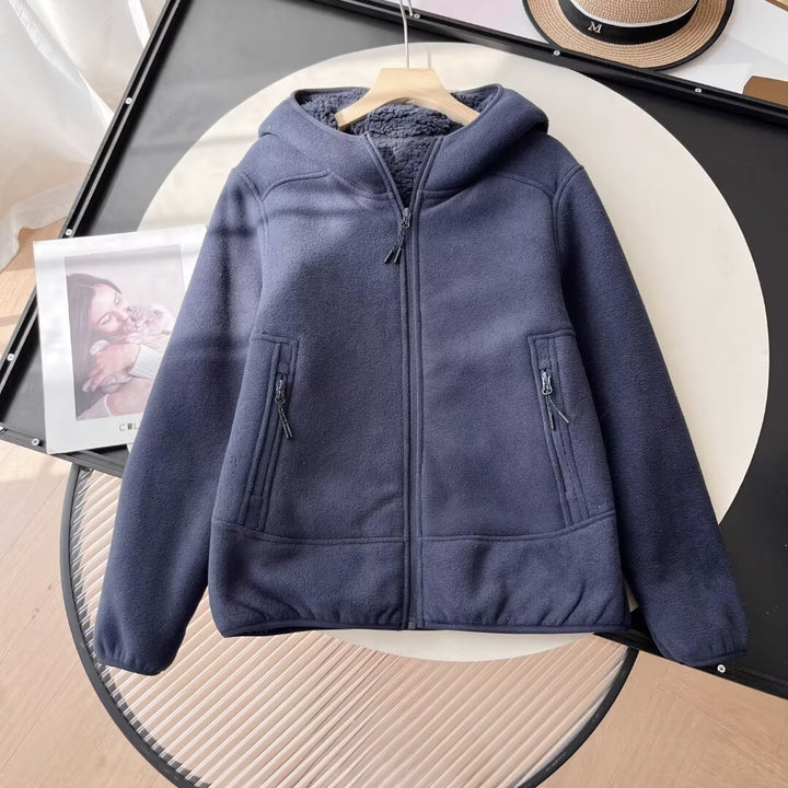 Damen Fleecejacke mit kuscheligem Innenfutter und praktischen Reißverschlusstaschen Drune