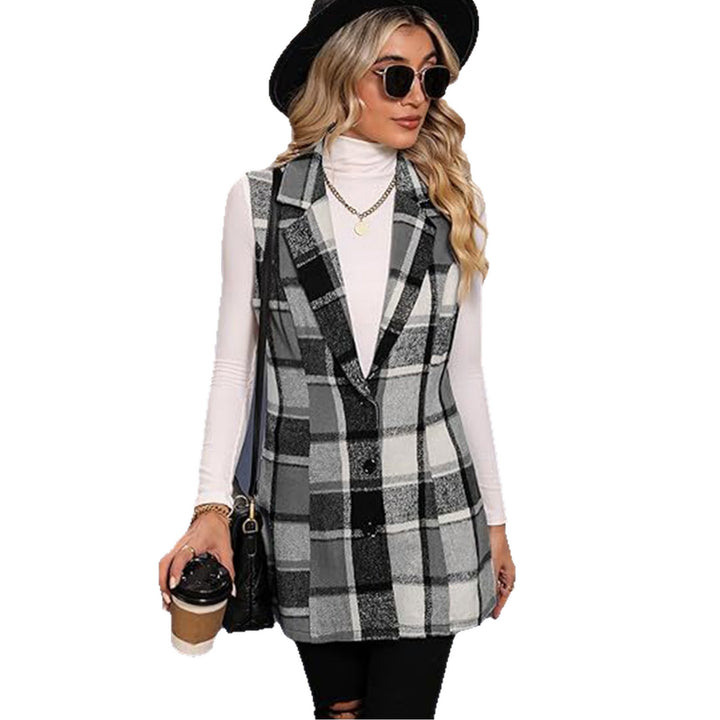 Damen modischer Langblazer Drune