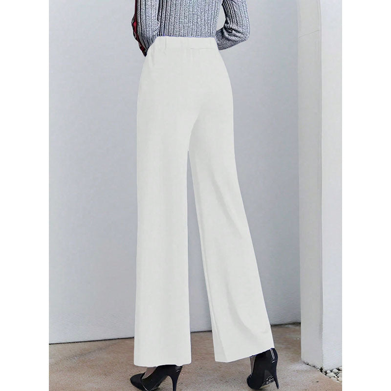 Damen elegante Culotte mit hohen Taillenschnitt und seitlichen Eingrifftaschen Drune