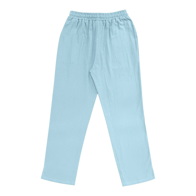 Herren Bequeme Strandhose mit elastischem Bund und seitlichen Taschen Drune