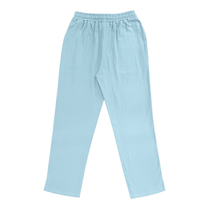 Herren Bequeme Strandhose mit elastischem Bund und seitlichen Taschen Drune