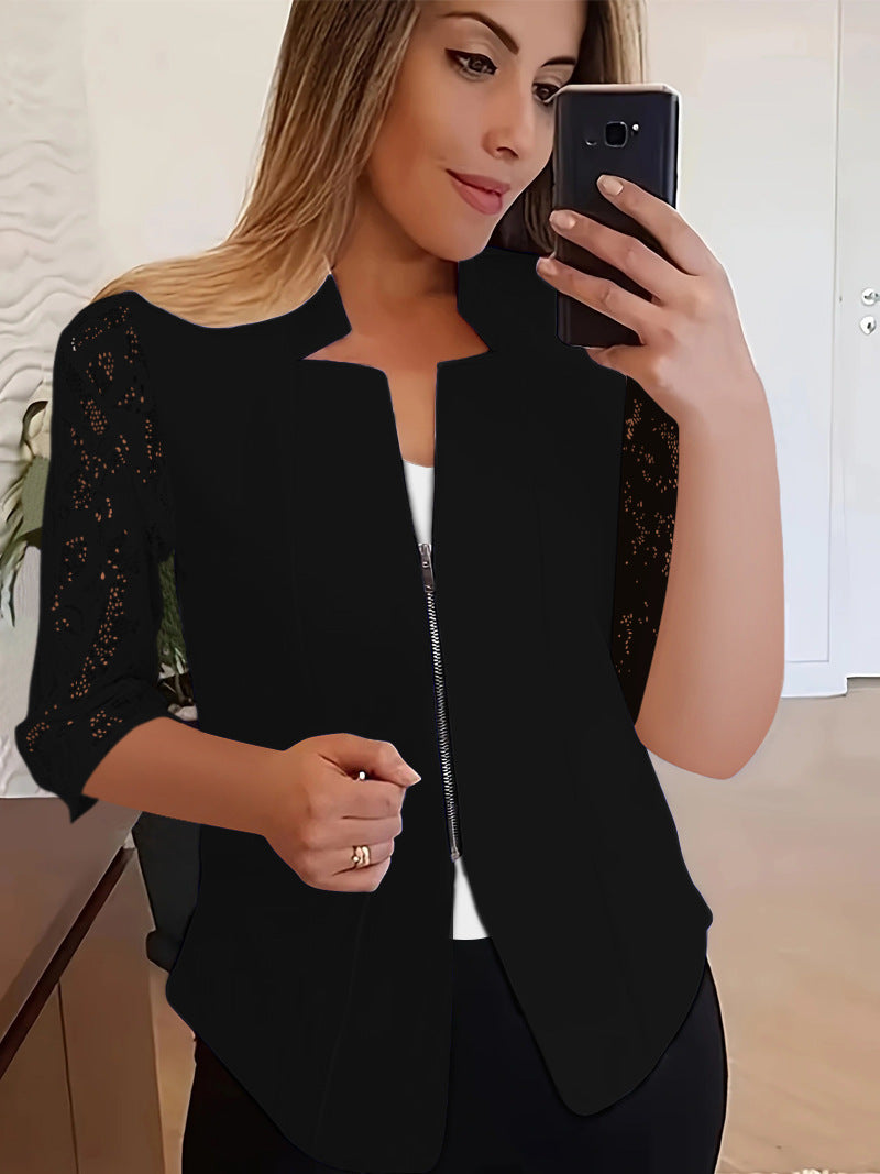Damen Stylische Spitzenbluse Drune