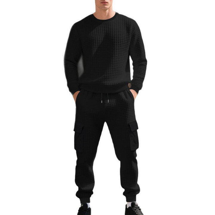 Herren lässiges Sweatshirt und Cargohose Set Drune