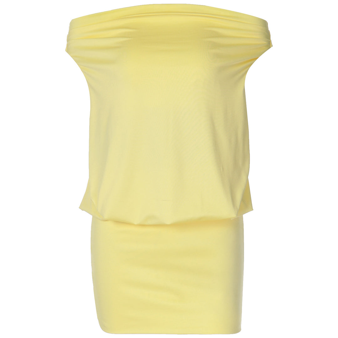 Damen Off-Shoulder Minikleid mit fließendem Design Drune