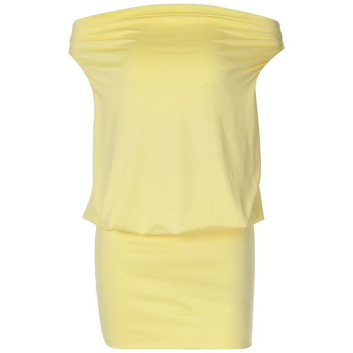 Damen Off-Shoulder Minikleid mit fließendem Design Drune