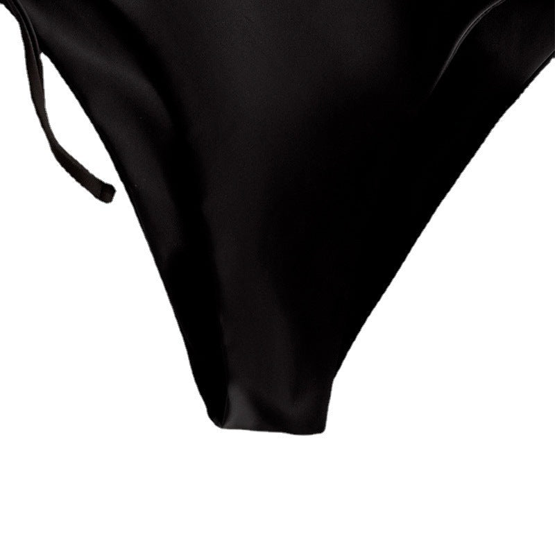 Damen Crop-Top Bikini-Oberteil mit verstellbaren Bindebändern Drune