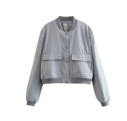 Damen kurze Utility-Jacke Drune