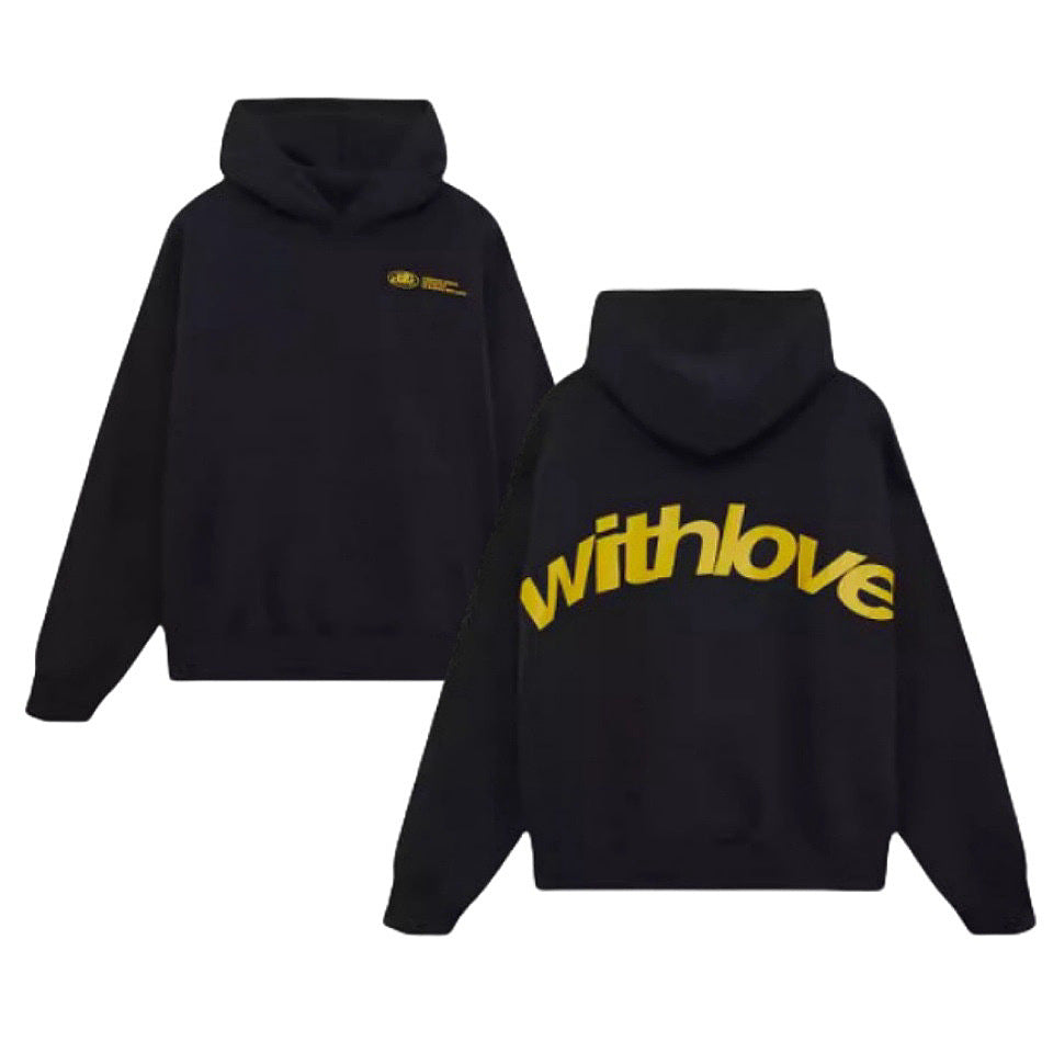 Unisex nan oversized Kapuzenpullover mit großflächigem Rückenprint, Kängurutasche und gerippten Bündchen Drune