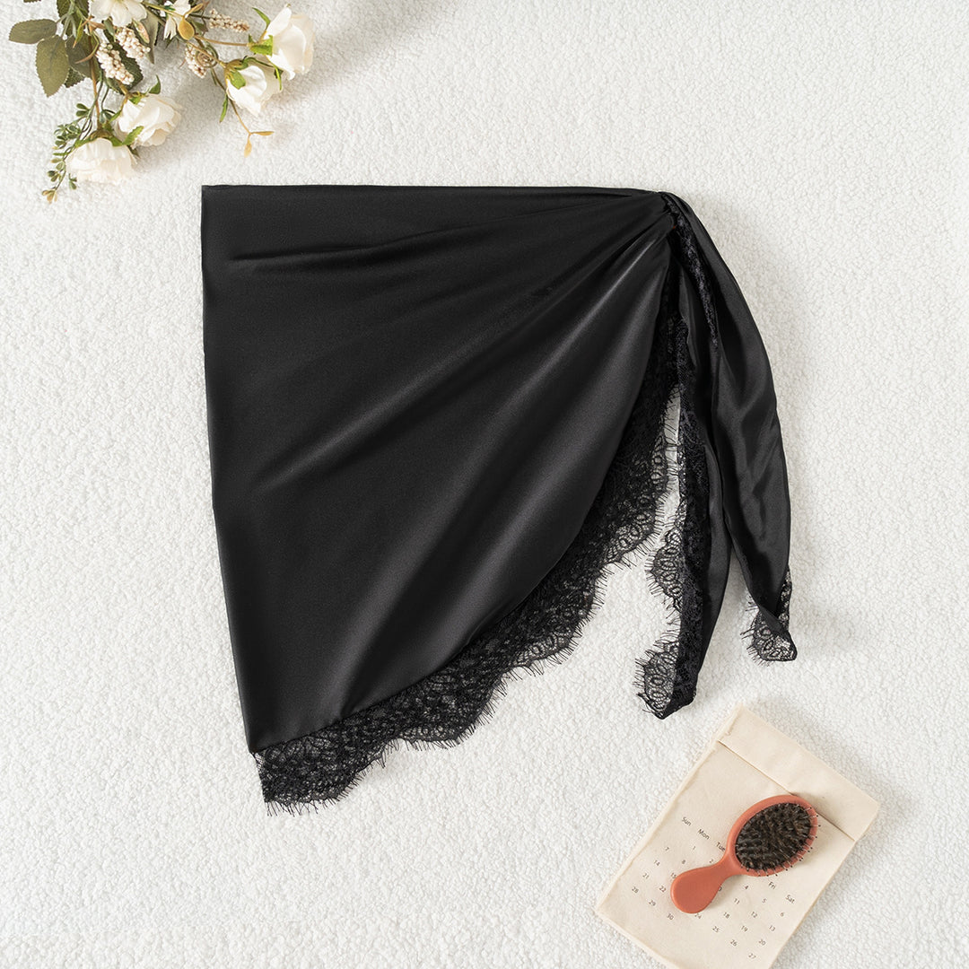 Damen Strandtuch mit Spitzenbesatz Drune