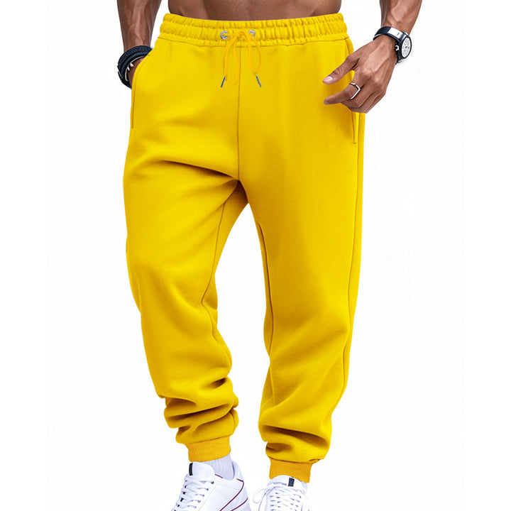Herren modische Jogginghose mit elastischem Bund und seitlichen Taschen Drune