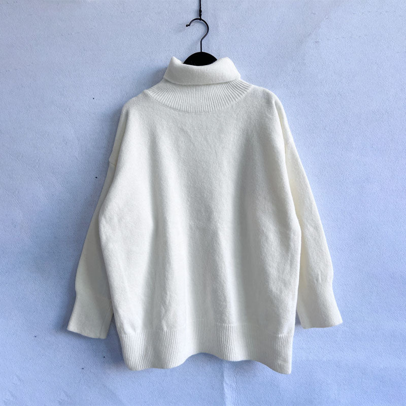 Drune | Weicher Pullover Aus Einfarbigem Strick