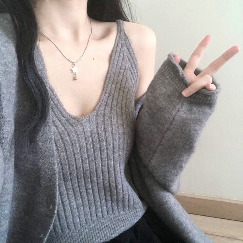 Damen Kuschelige Strickjacke mit sanfter Textur und lässigem Schnitt Drune