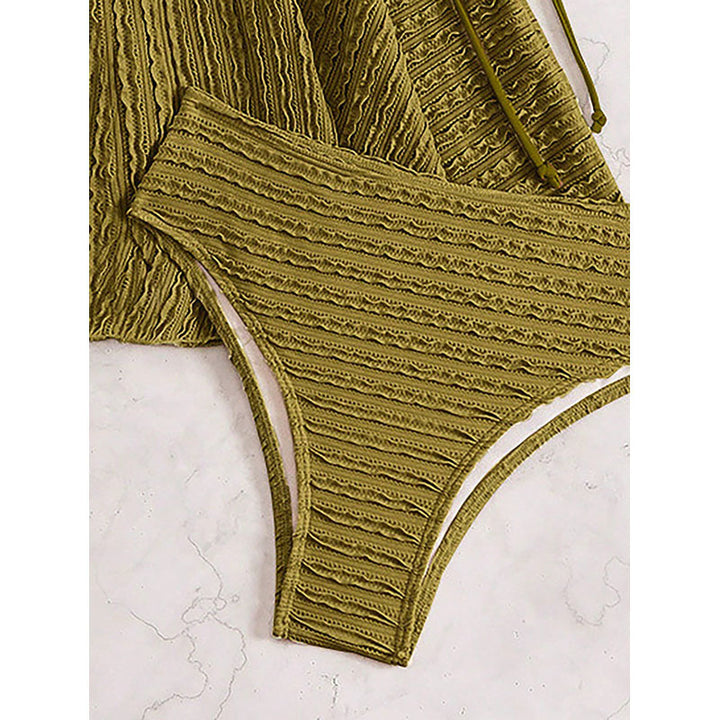 Damen Tankini-Set mit verstellbaren Trägern und elegantem Wickeldetail Drune