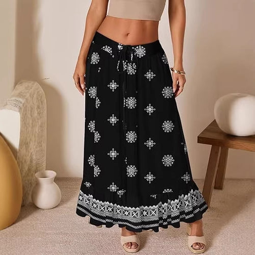 Damen Jumpsuit mit floralem Druck und elastischer Taillierung Drune