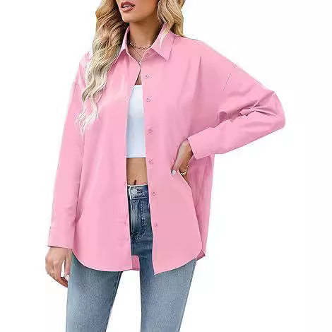 Damen Hemdbluse im lässigen Schnitt mit langen Ärmeln und modernen Details Drune