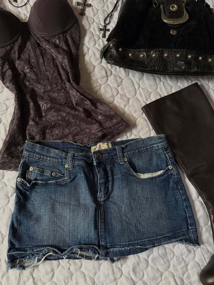 Damen Jeans-Shorts im Vintage-Stil Drune