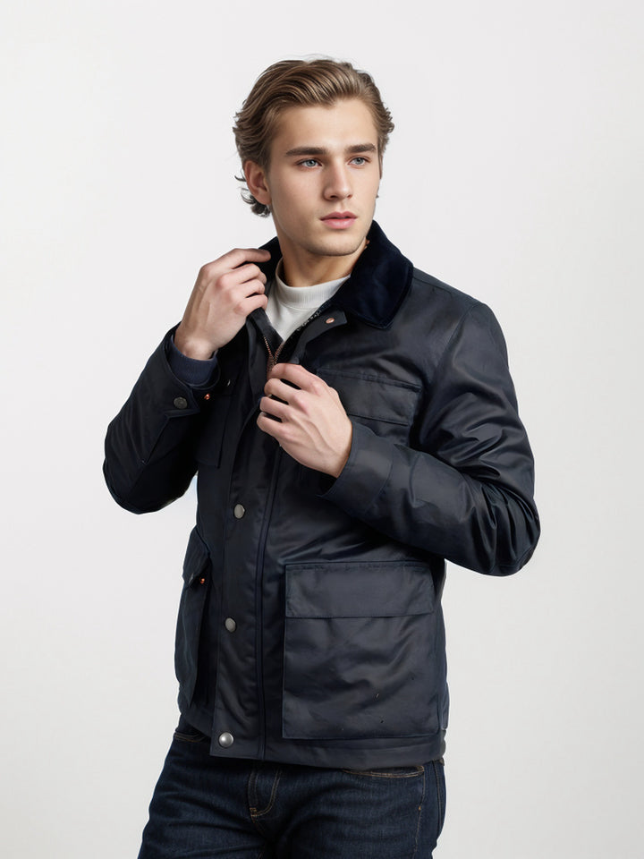 Herren modische Utility-Jacke Drune