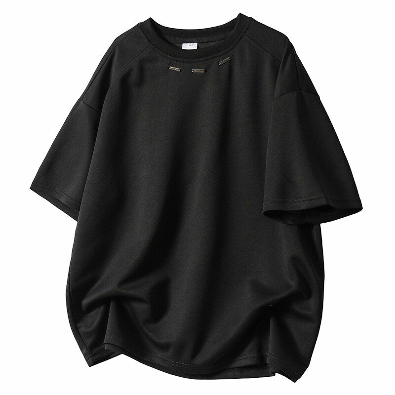 Damen Casual Oversized T-Shirt mit einzigartigem Stichdetail Drune