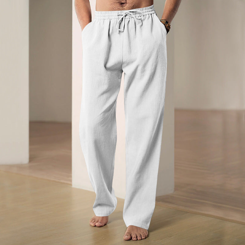 Herren Bequeme Sommerfreizeithose mit elastischem Bund Drune
