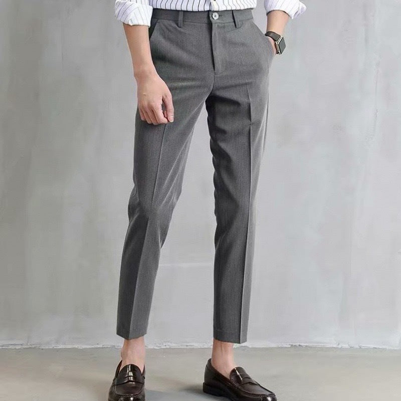 Herren klassische Chino-Hose mit eleganter Passform und subtilen Details Drune