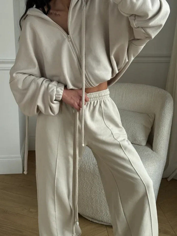 Damen Sweatanzug mit Jogginghose Set Drune