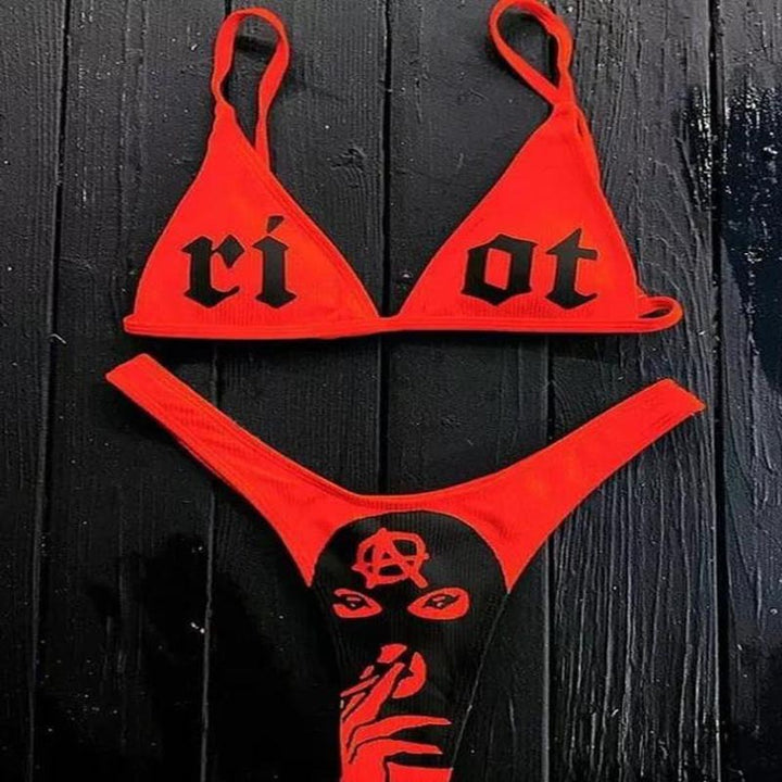 Damen Bikini-Set mit aufregendem Grafikdesign Drune