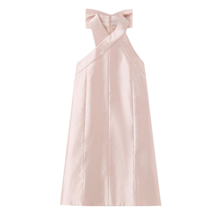 Damen Abendkleid mit asymmetrischem Schnitt und eleganter Rückenverzierung Drune