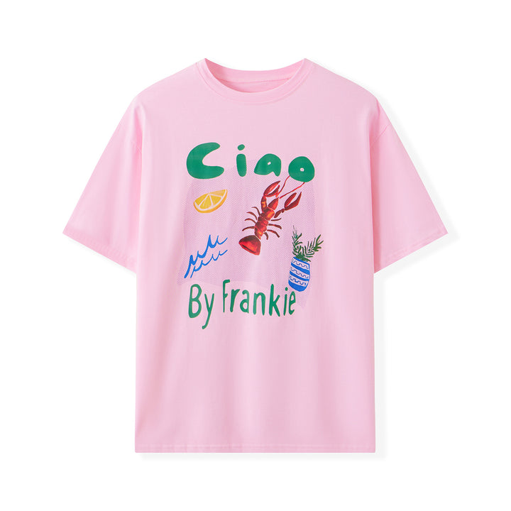 Damen T-Shirt mit künstlerischem Motiv im Vintage-Stil Drune