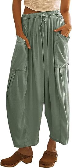 Damen Weite Sommerhosen Drune