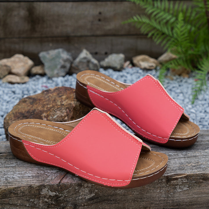 Damen Komfortable Riemensandalen mit anatomisch geformtem Fußbett Drune