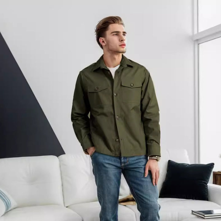 Herren modische leichtgewichtige Chore-Jacke mit praktischen Taschen Drune
