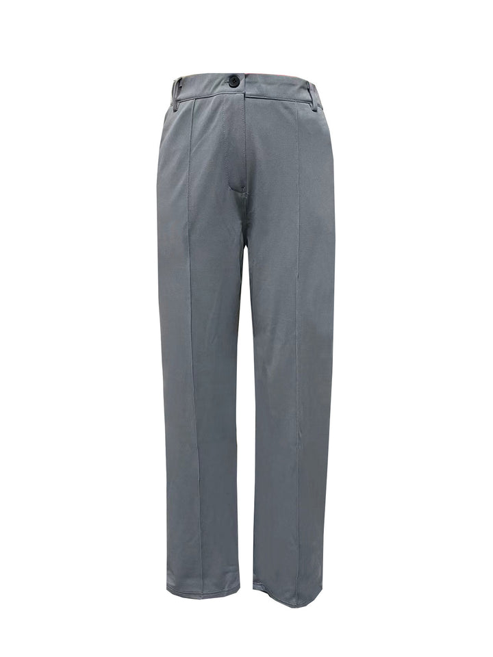Damen nan taillierter Blazer-Hosen Businessanzug aus Stretchstoff Drune