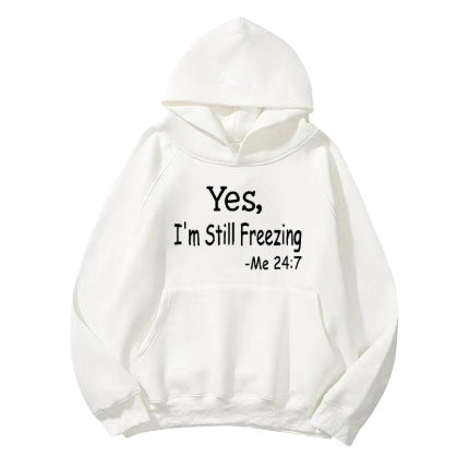 Damen Kapuzenpullover mit motivierendem Spruch und bequemer Passform Drune