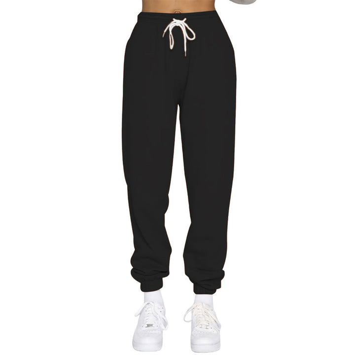Damen Komfortable Jogginghose mit verstellbarem Bund und elastischen Bündchen Drune