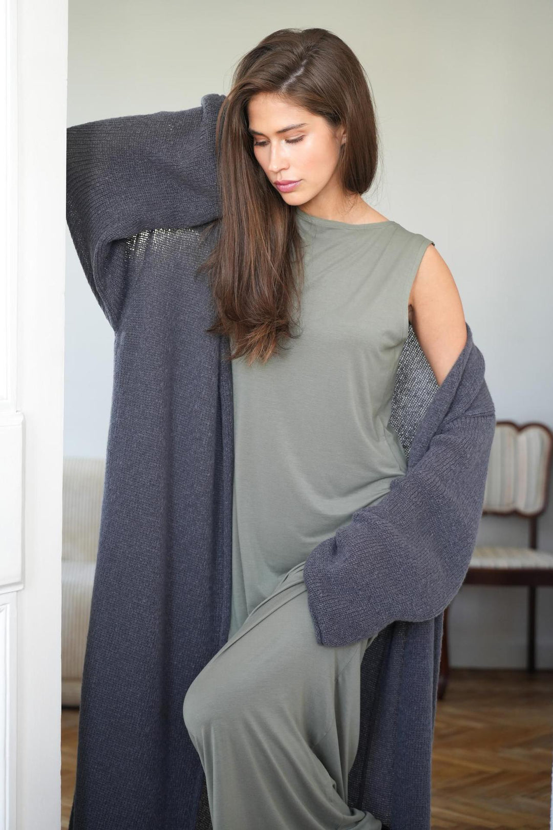 Damen Modischer Longcardigan Drune