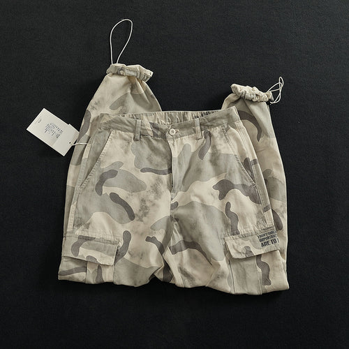 Damen Cargohose mit vielseitigen Taschen und modernem Camouflage-Design Drune