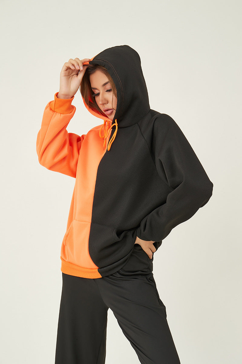 Damen Sportlicher Kapuzenpullover Drune
