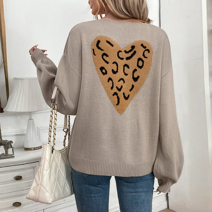 Damen lässiger Strickpullover mit verspieltem Schleifen-Detail Drune