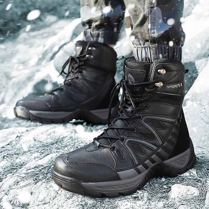 Damen Isolierte Winterstiefel mit rutschfester Sohle und wärmendem Innenfutter Drune