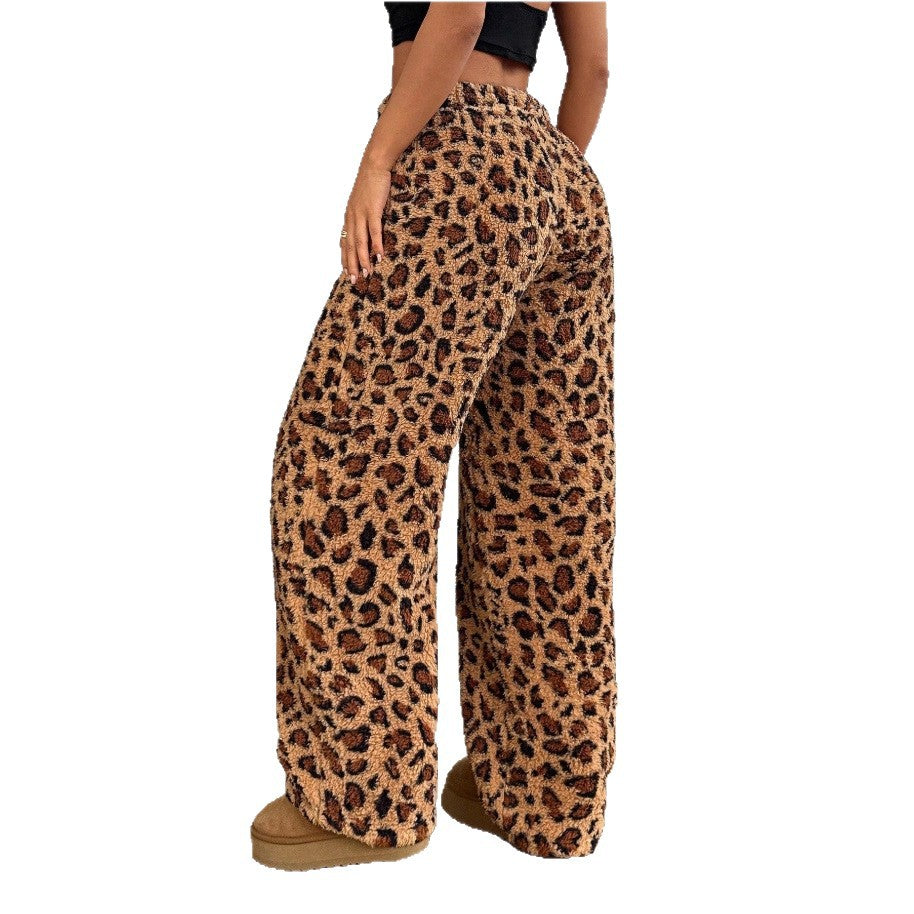 Damen lässige Leoprint-Hosen Drune