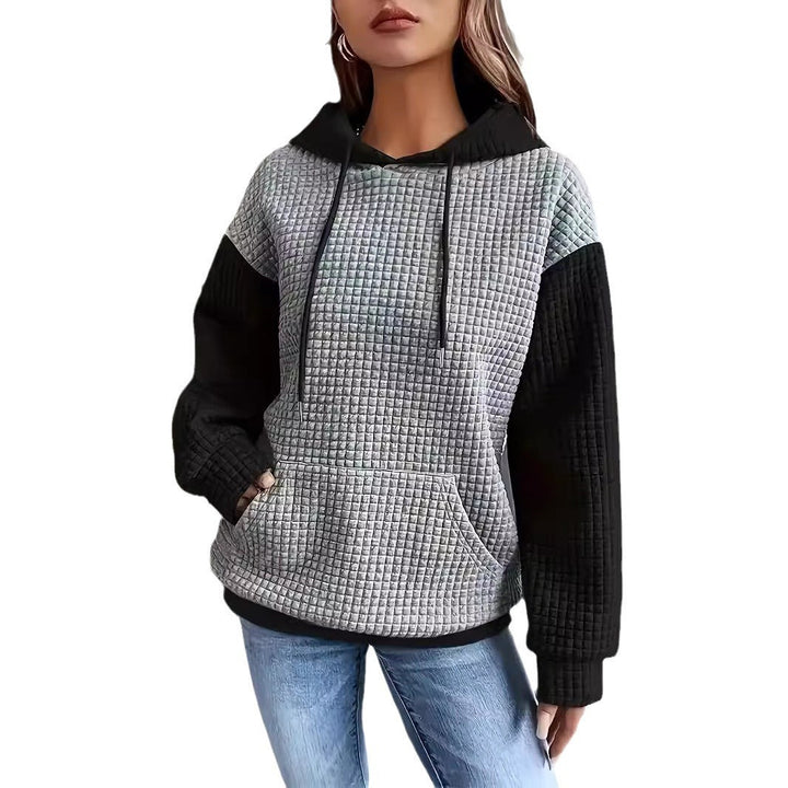 Damen Kapuzenpullover mit strukturiertem Design und praktischen Taschen Drune