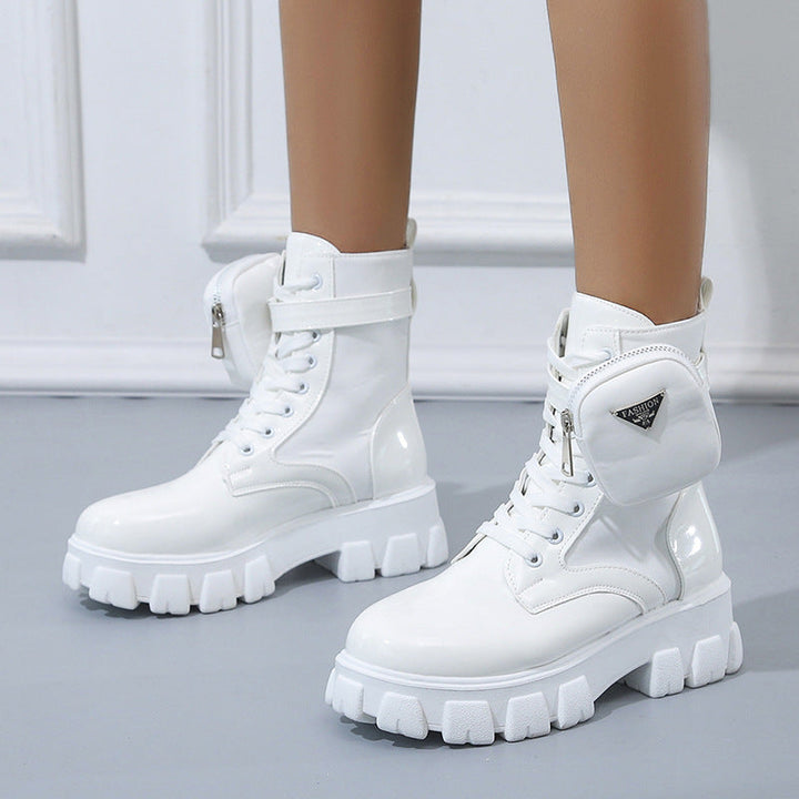 Damen High-Top Stiefel mit robustem Sohlendesign und praktischem Reißverschluss Drune