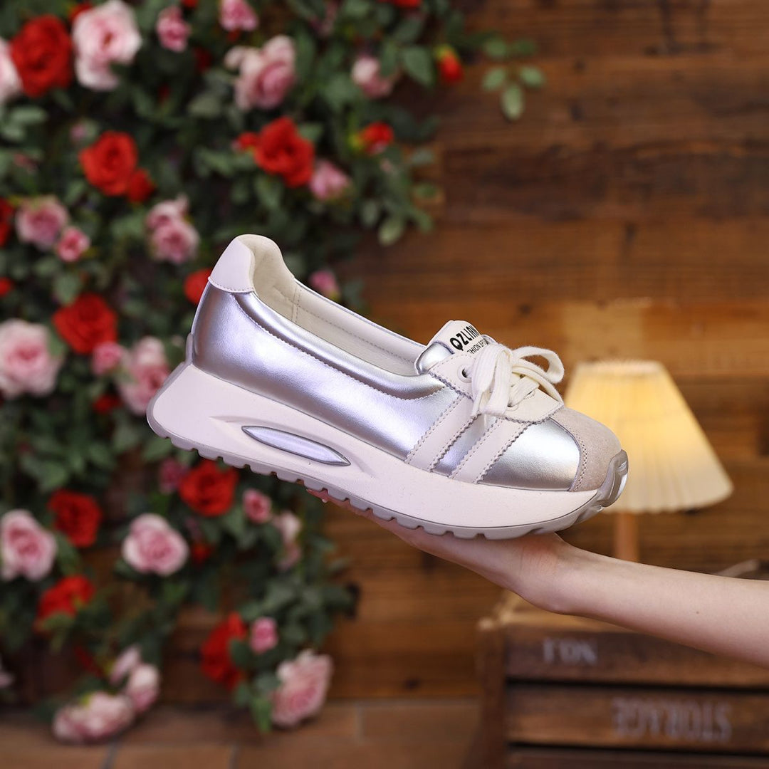 Damen Komfortable Sneakers im modischen Mix aus Textil Drune