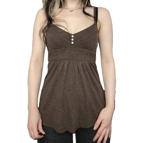 Damen lässiges Trägerkleid mit Knopfdetails und swingendem Schnitt Drune